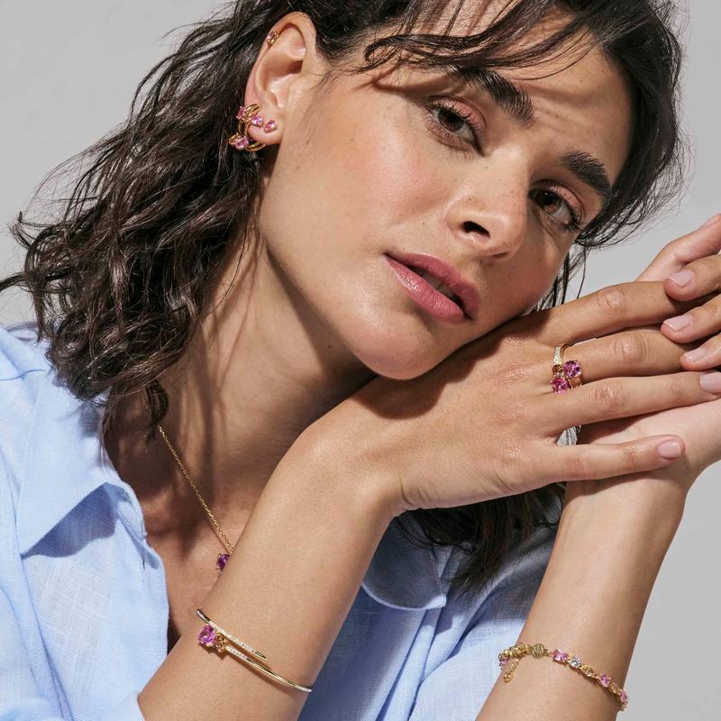 Nomination Silver Colour Wave Aurora Mixed Stone Silver Bracelet