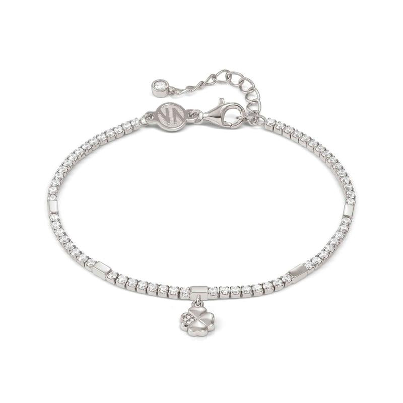 Nomination Silver Petit Sparkle Clover Tennis Bracelet