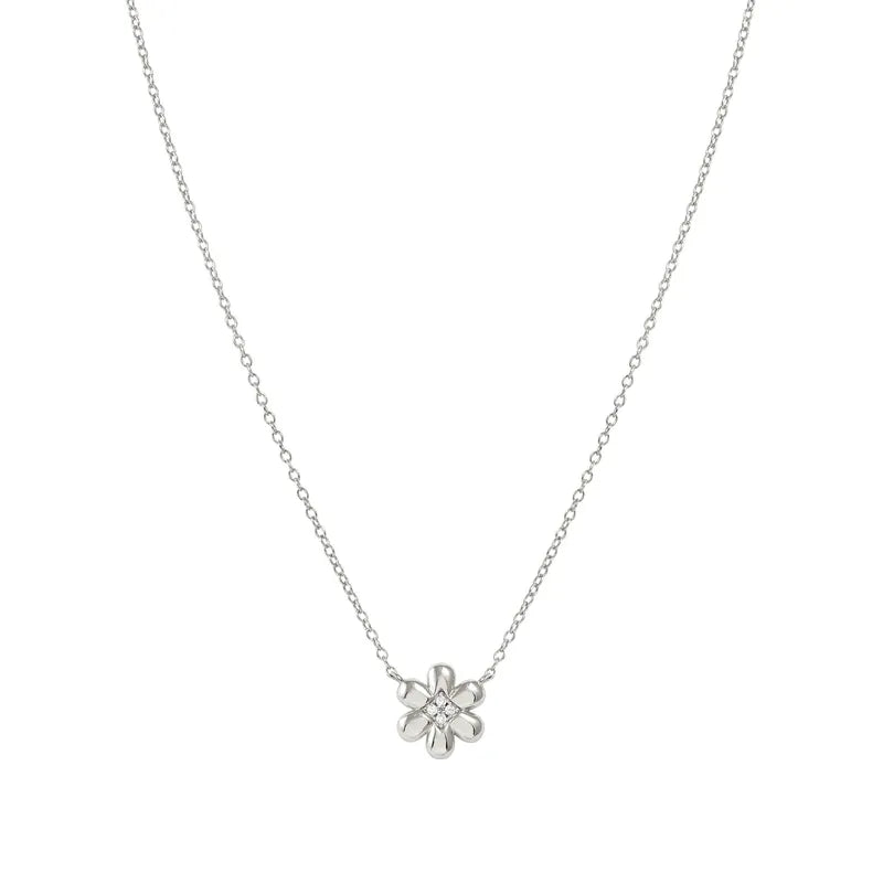 Nomination Silver Petit Sparkle Flower Necklace