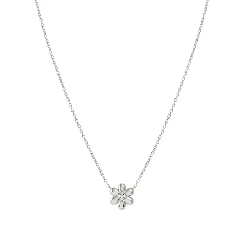 Nomination Silver Petit Sparkle Flower Necklace