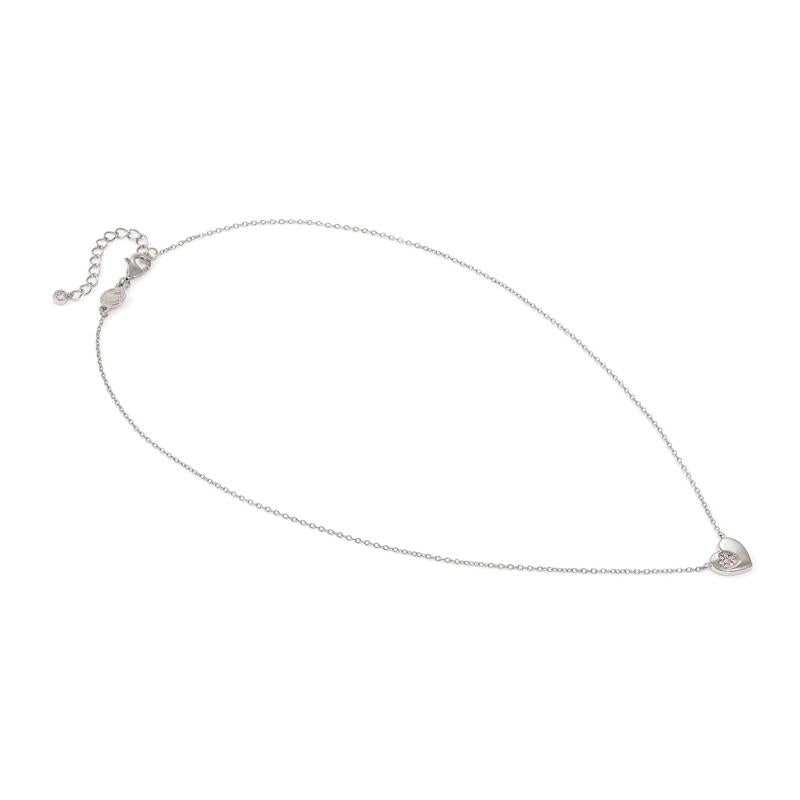 Nomination Silver Petit Sparkle Heart Necklace