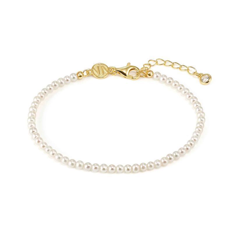 Nomination Siren Dream Bracelet, Full Pearl Strand, Gold