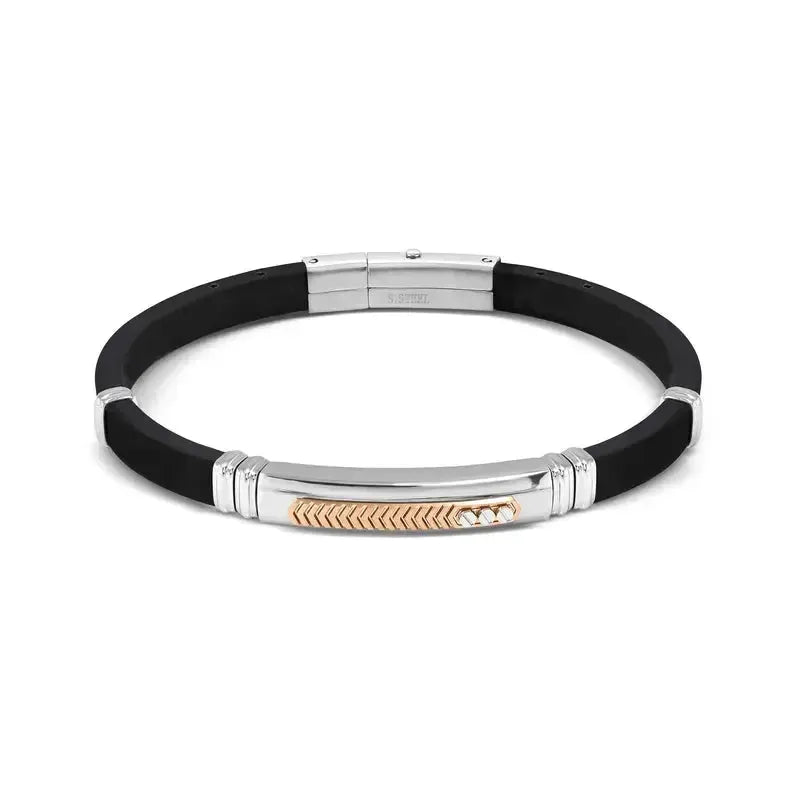 Nomination Sleek City Energy Ed. Rubber & Steel Bracelet