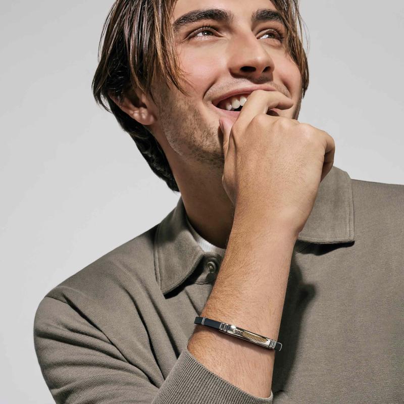 Nomination Sleek City Energy Ed. Rubber & Steel Bracelet