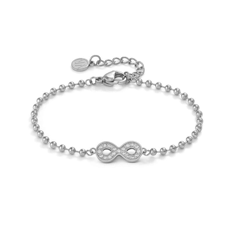 Nomination Soffio Damore Bracelet, Infinity, Cubic Zirconia, Sterling Silver