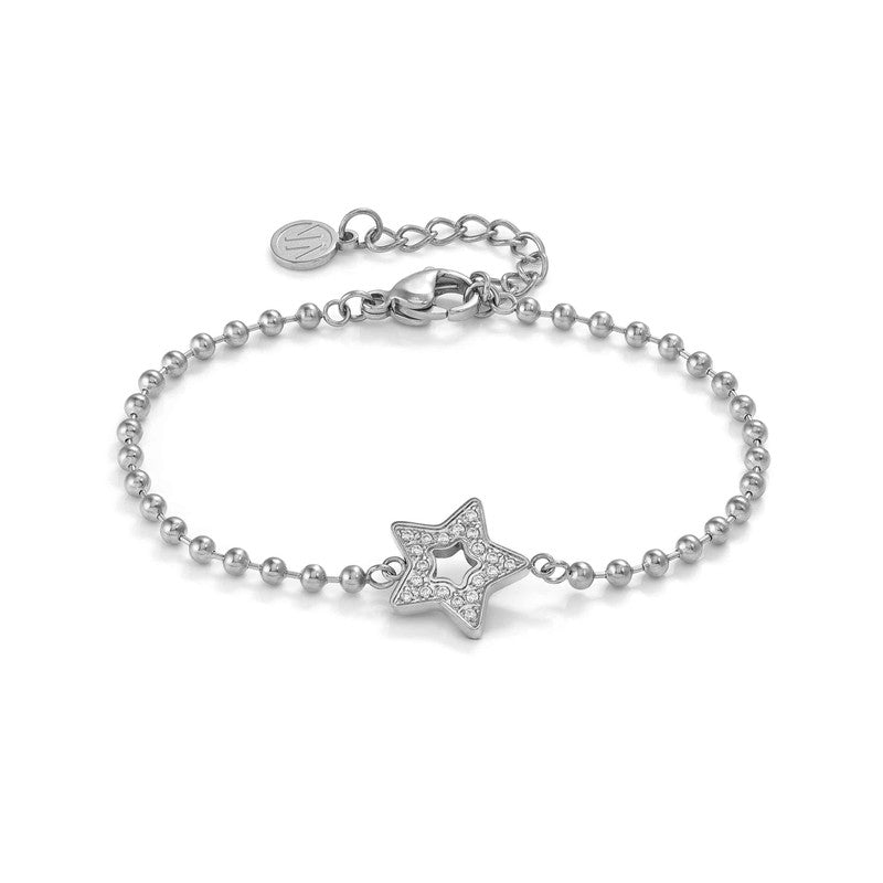 Nomination Soffio Damore Bracelet, Star, Cubic Zirconia, Sterling Silver