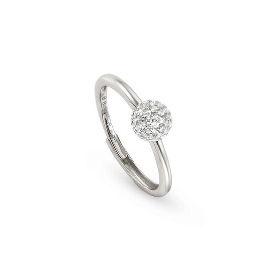 Nomination Soul Ring, White Cubic Zirconia, Silver