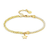 Nomination Star Gold Bracelet with Cubic Zirconia