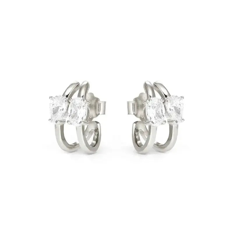 Nomination Sterling Silver Colour Wave Aurora Hoop Earrings