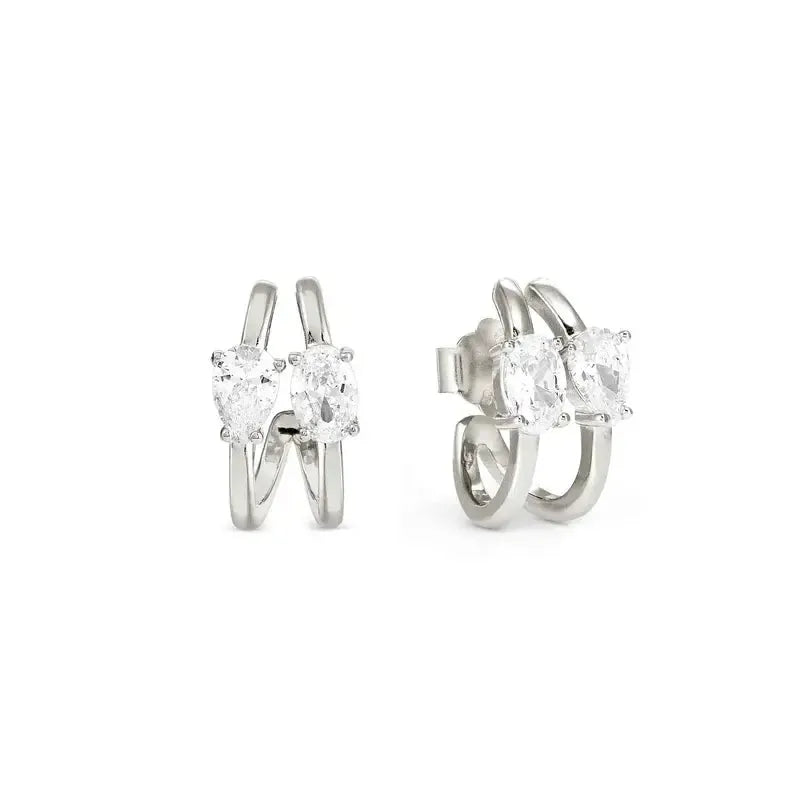 Nomination Sterling Silver Colour Wave Aurora Hoop Earrings
