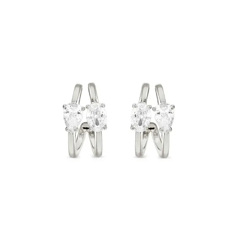 Nomination Sterling Silver Colour Wave Aurora Hoop Earrings