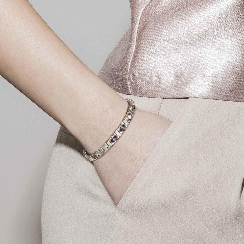 Nomination Stretch Bracelet With 4 Cubic Zirconia