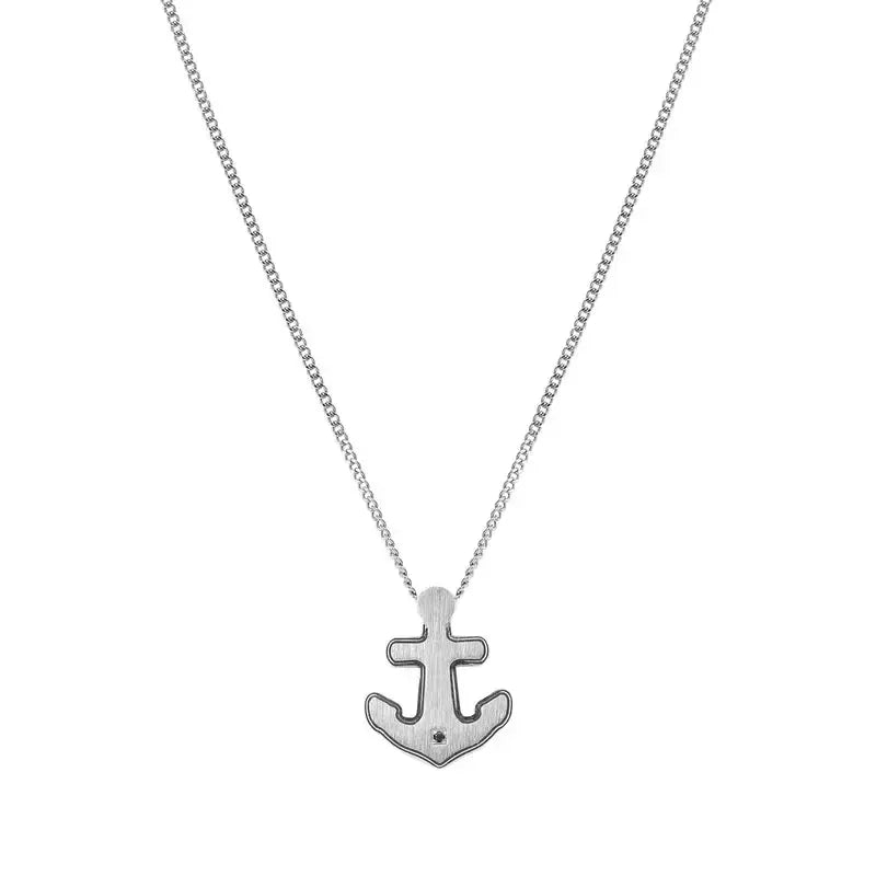 Nomination Strong Diamond Anchor Necklace