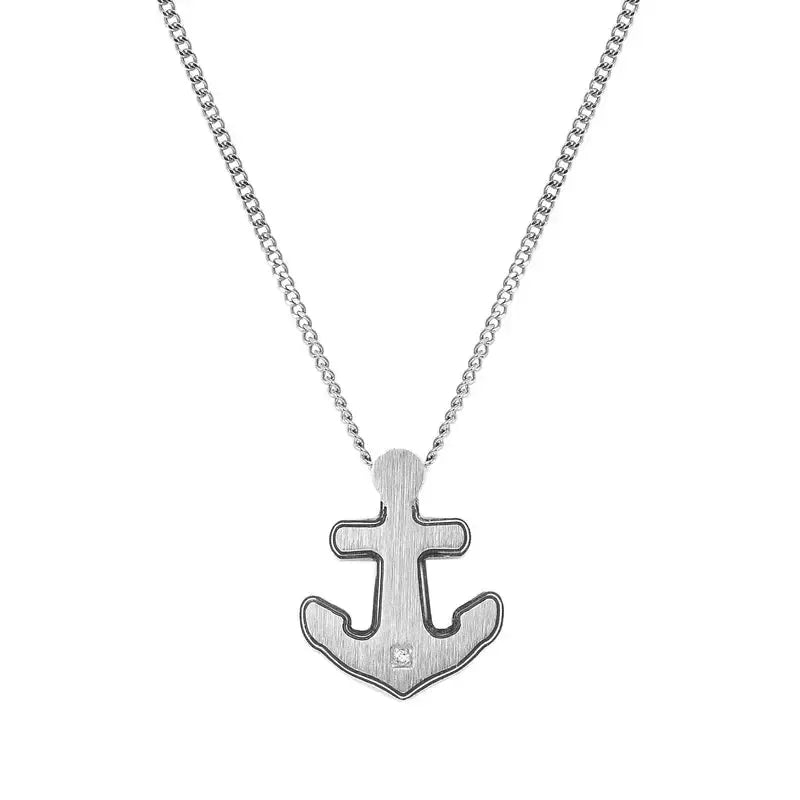 Nomination Strong Diamond Anchor Necklace