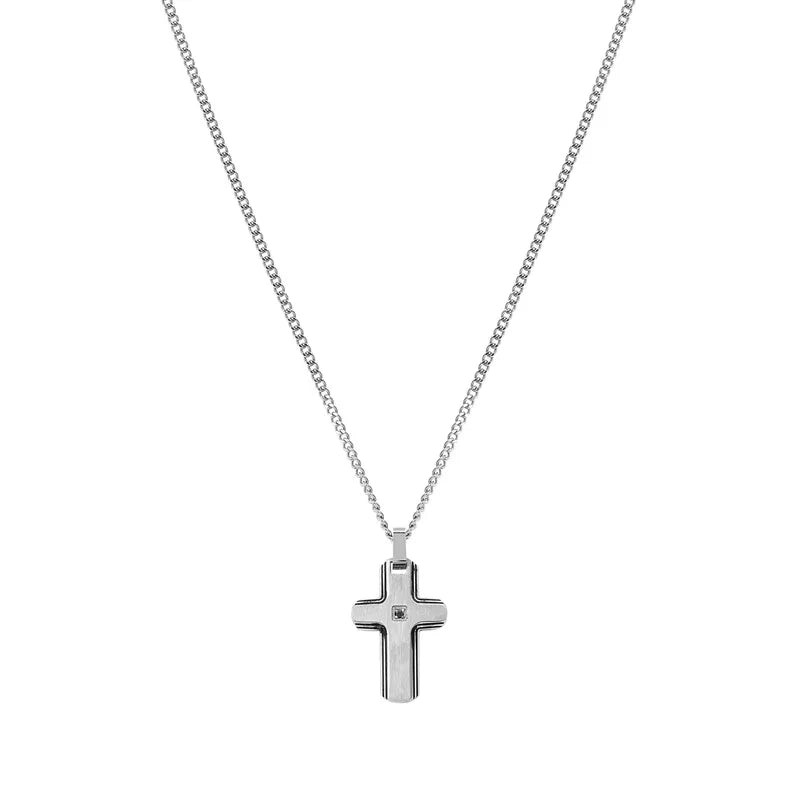 Nomination Strong Diamond Elegant Cross Necklace