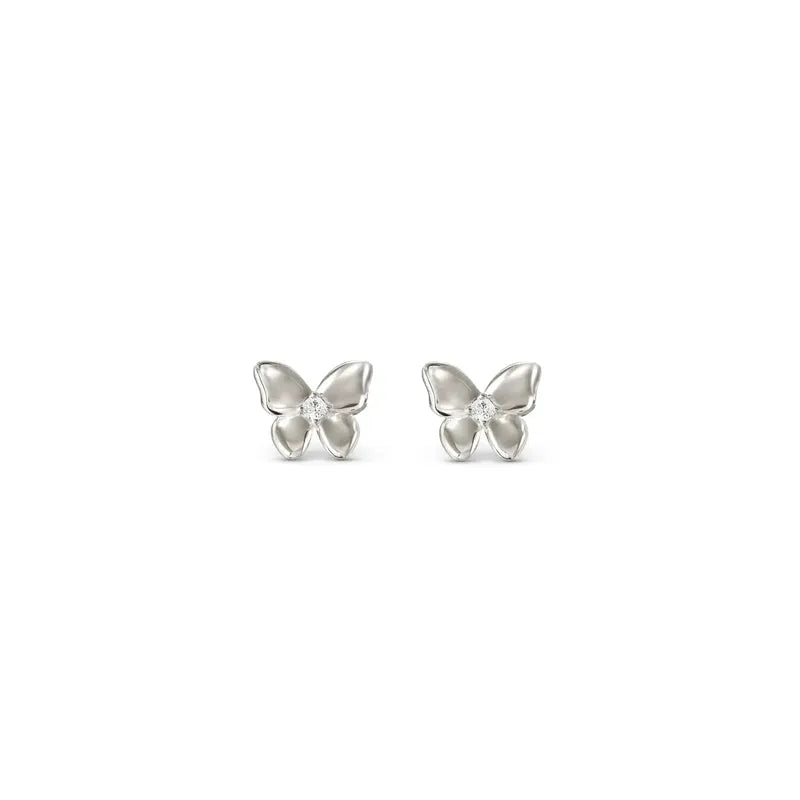 Nomination Sweetmadame Earrings, Silver Butterfly