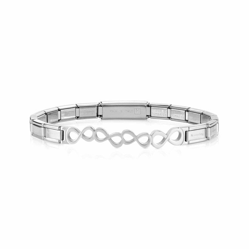 Nomination Trendsetter Bracelet With Infinity Symbol In Stainless Steel