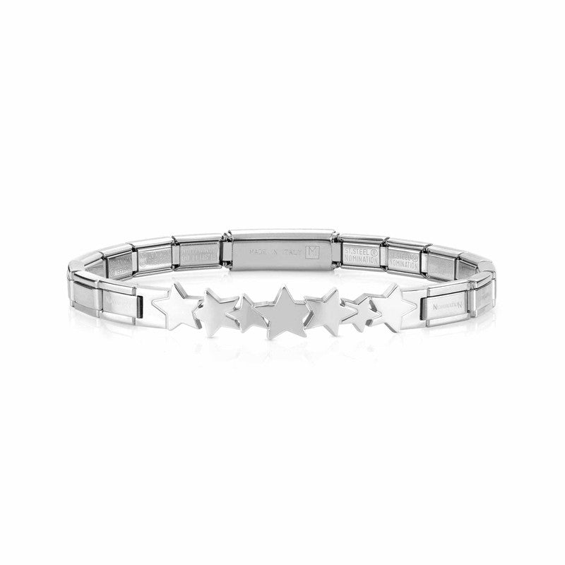 Nomination Trendsetter Bracelet With Stars In Stainless Steel