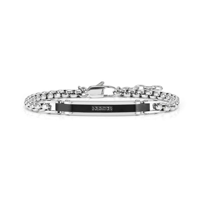 Nomination Virtus Code Chain Bracelet with Diamonds