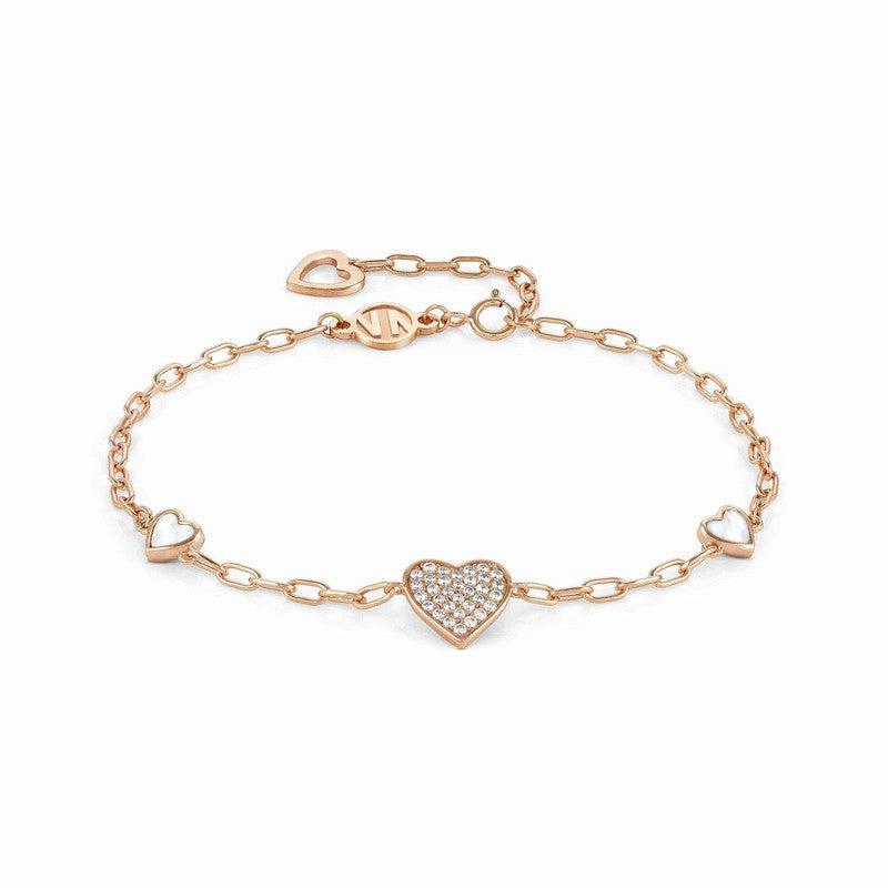 Nomination Vita Bracelet, Hearts, 22K Rose Gold