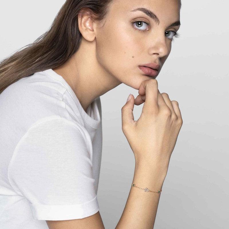 Nomination Vita Bracelet With Hearts And Leaf