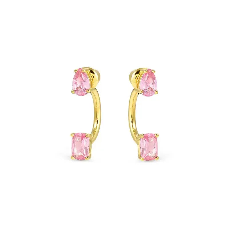 Nomination Yellow Gold Ear Jackets with Sparking Cubic Zirconia