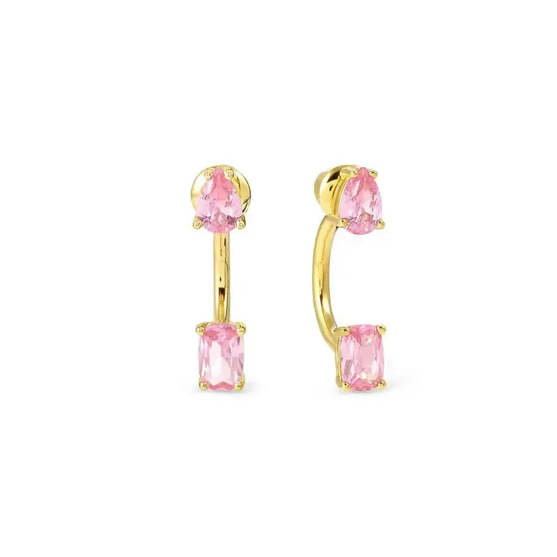 Nomination Yellow Gold Ear Jackets with Sparking Cubic Zirconia
