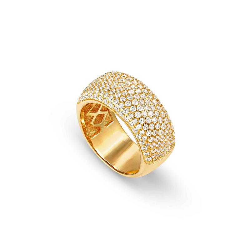 NominationEnigmatic Shine Gold Band Ring
