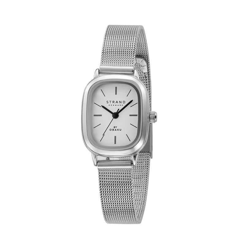 Obaku Bavaro - White Dial Stainless Steel Ladies Watch S755LXCIMC