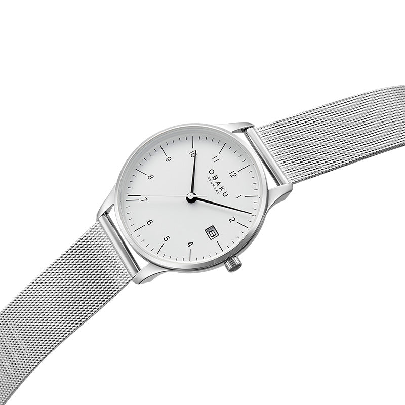 Obaku Chia Lille Steel - White Dial Ladies Watch V298LDCWMC