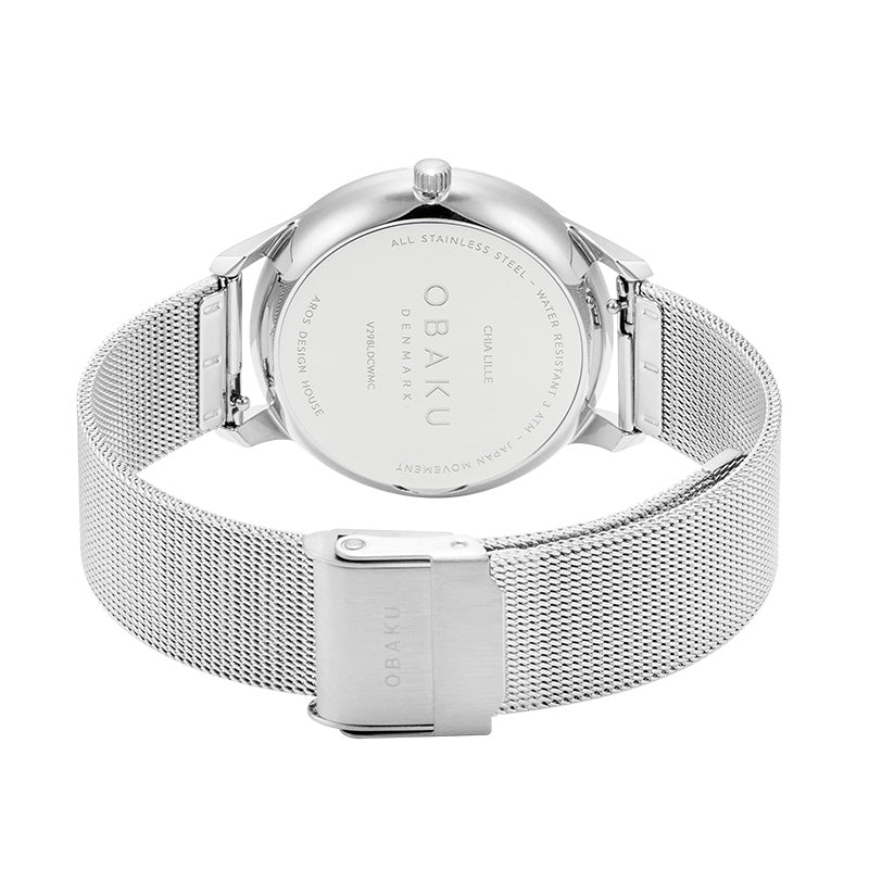 Obaku Chia Lille Steel - White Dial Ladies Watch V298LDCWMC