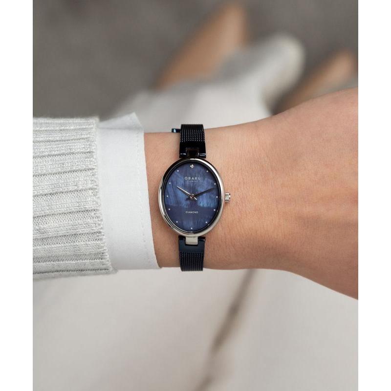 Obaku Denmark Diamond 32mm Women's Watch