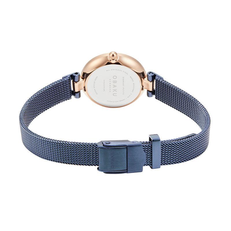 Obaku Diamant Petite Ocean - Blue Dial Ladies Watch V256SXVLML