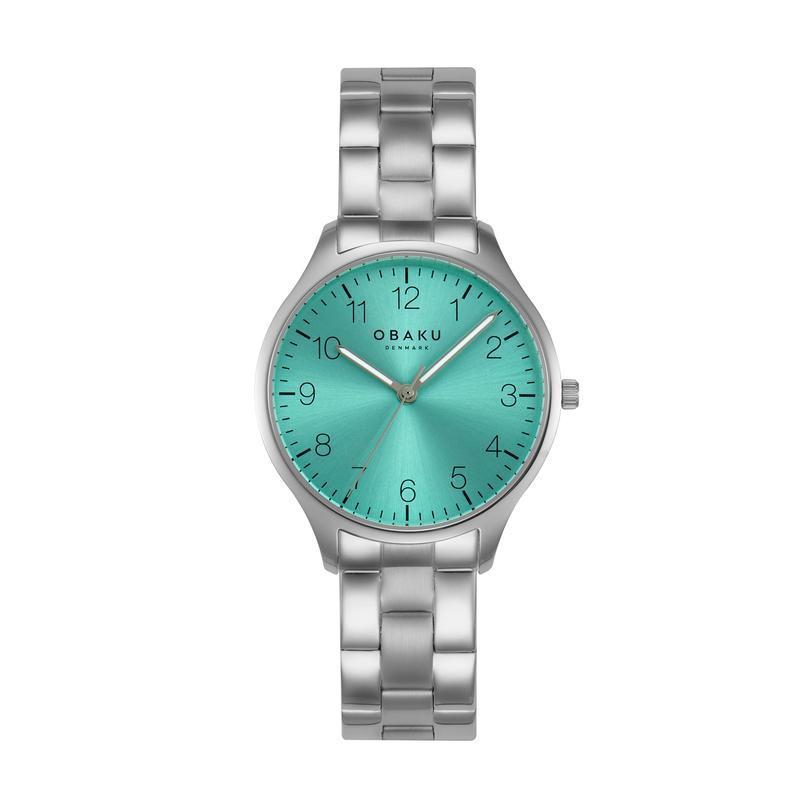 Obaku Falke Lille - Stainless Steel Strap Blue Dial Watch V260LXCMSC-DAF