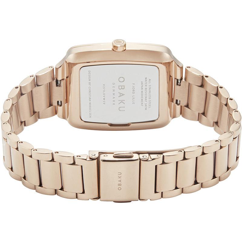 Obaku Fjord Lille Fuchsia Rose Gold 30mm Watch - V271LDVWSV
