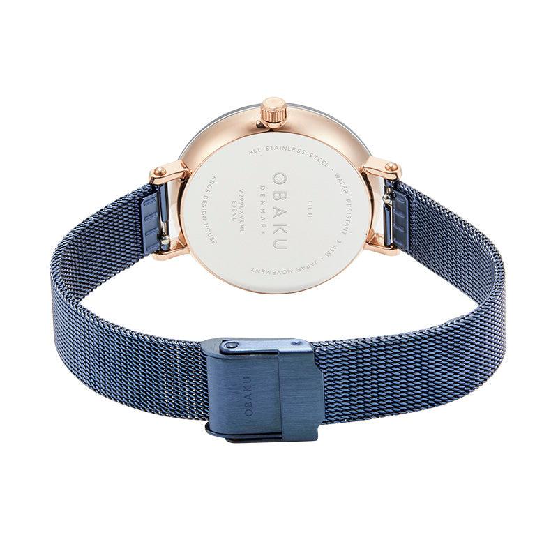 Obaku Lilje Ocean - Blue Dial Ladies Watch V299LXVLML-EJBVL