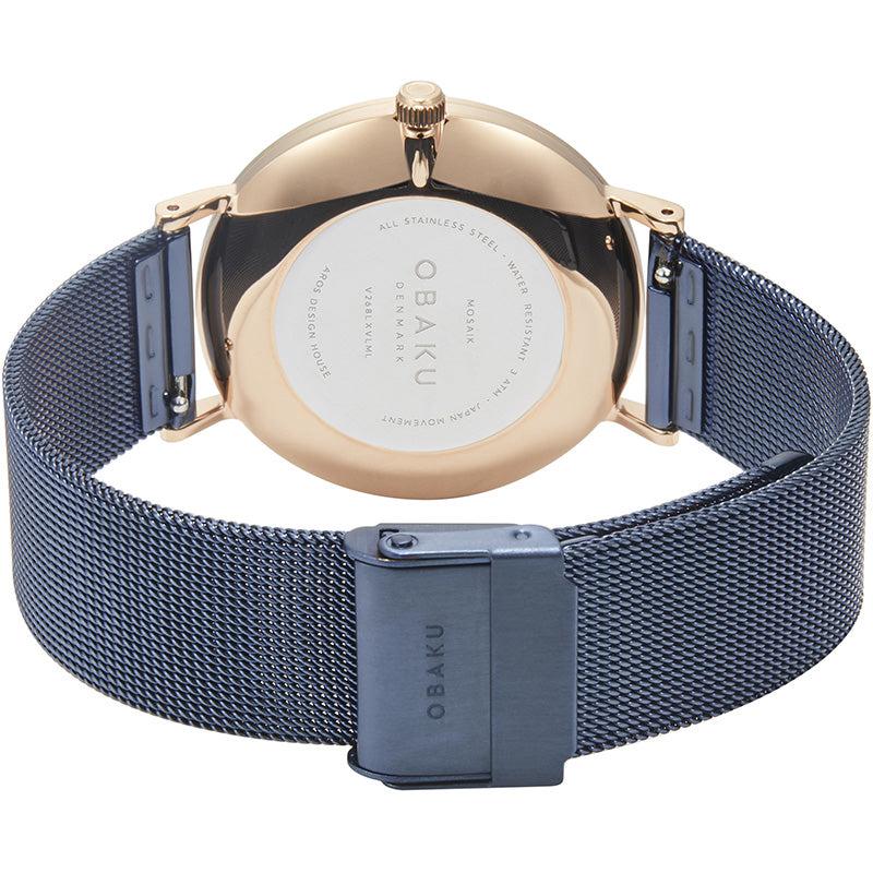 Obaku Mosaik Ocean Blue 37mm Watch - V268LXVLML
