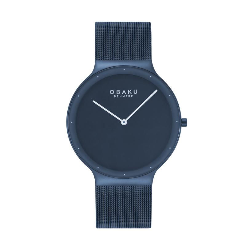 Obaku Net Marine - Blue Dial Stainless Steel Mens Watch V307GXLLML