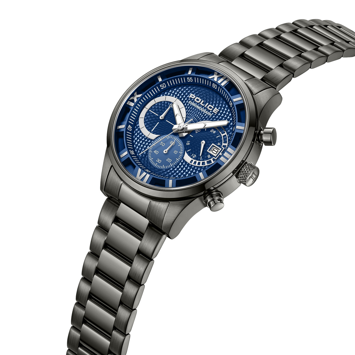 Police Driver Blue Dial Men's Watch