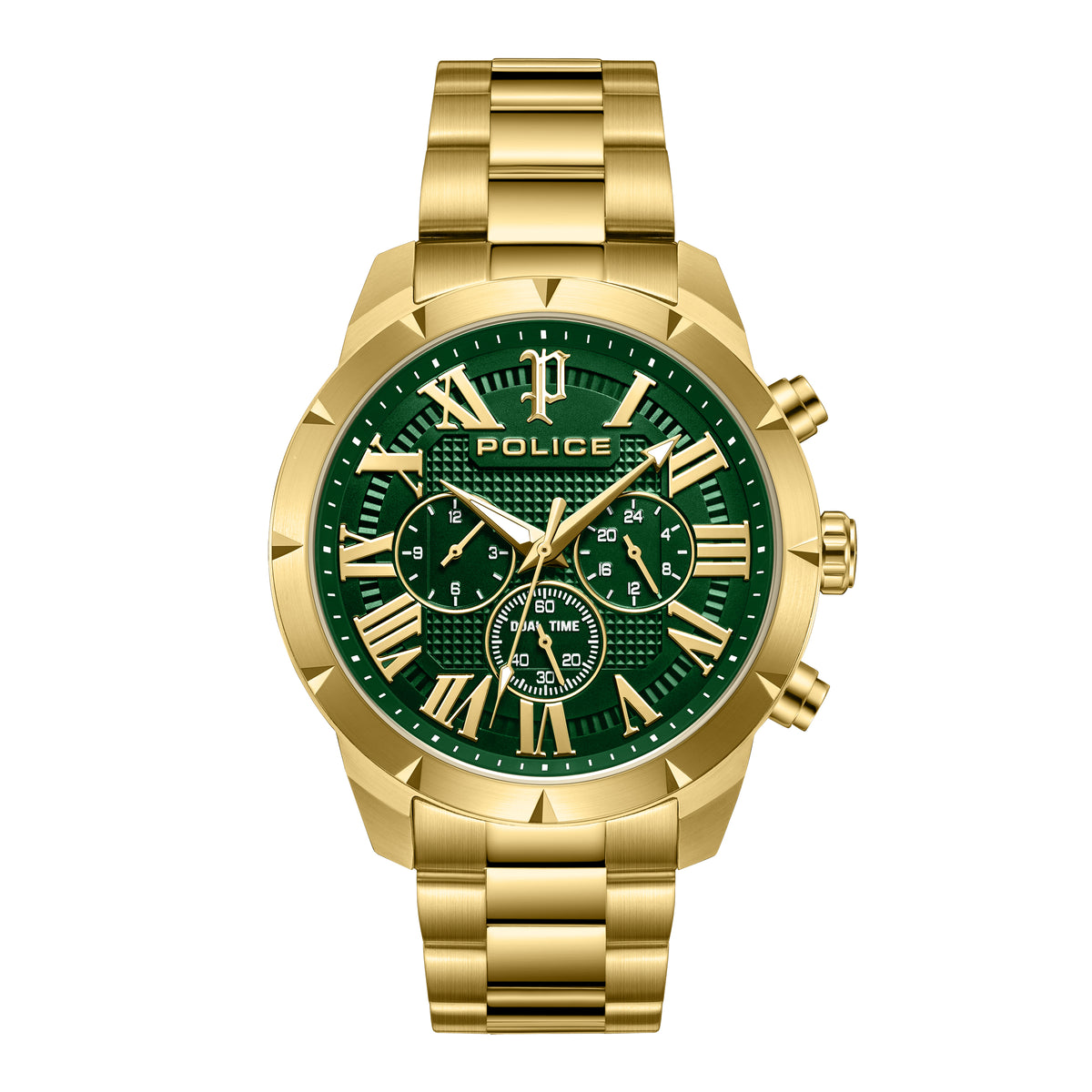 Police Roman Green Dial Men's Watch