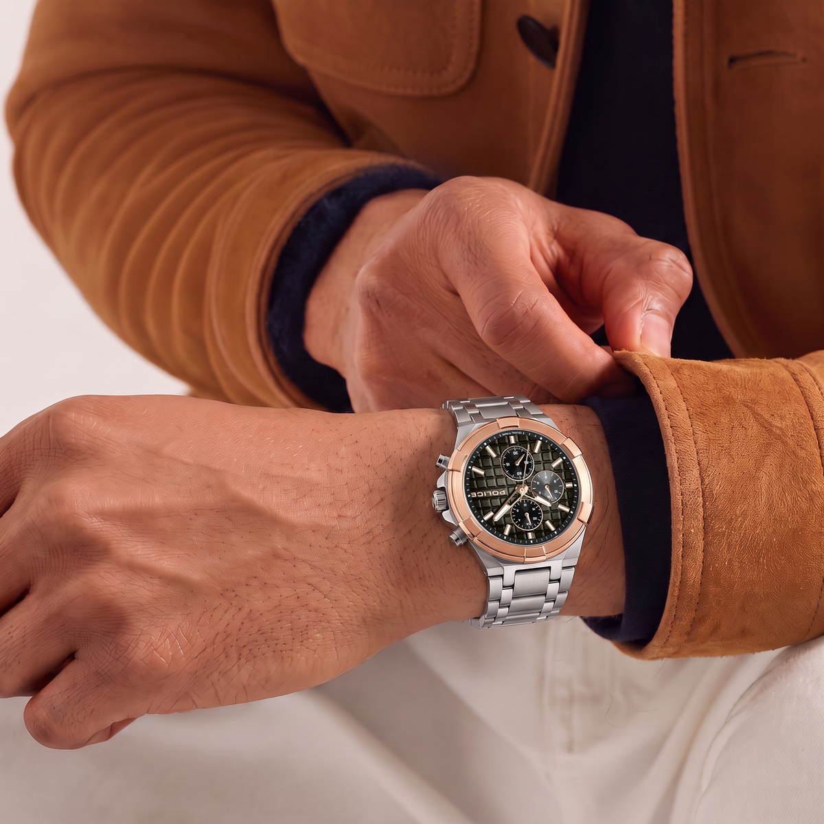 Police Guardian Grey Dial Men's Watch
