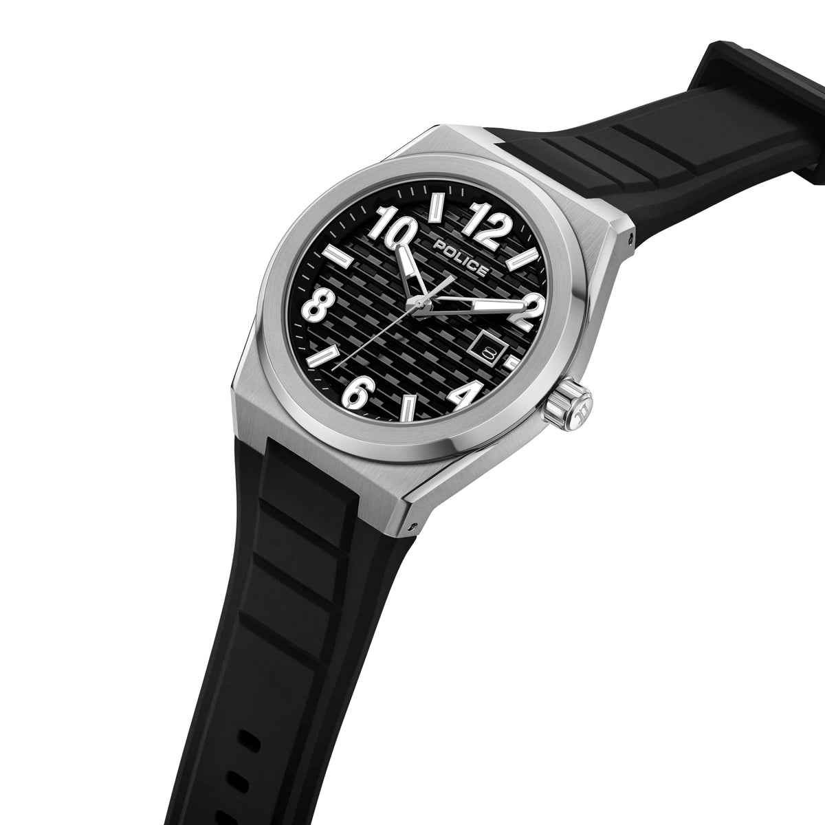 Police Preike Black Dial Silver Men's Watch
