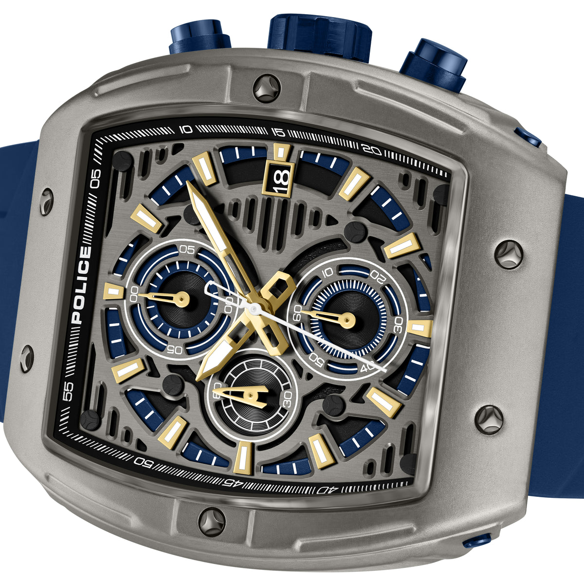 Police Connector Rebel Grey Dial Men's Watch