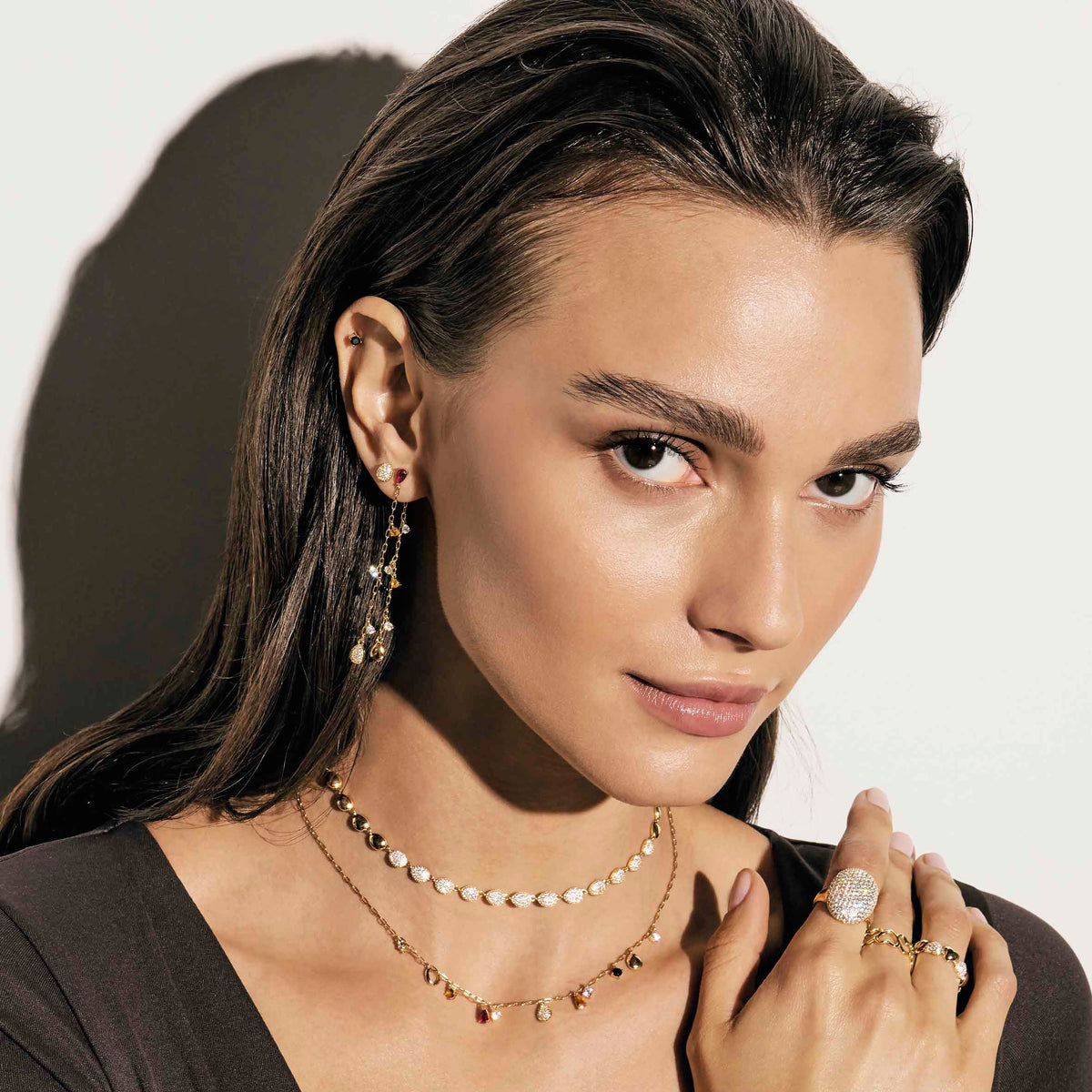 Nomination Precious Moves Long Drop Earrings