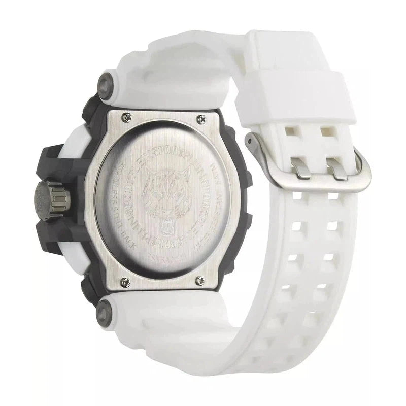 Plein Sport Combat White-Black Analog-Digital Watch 50mm