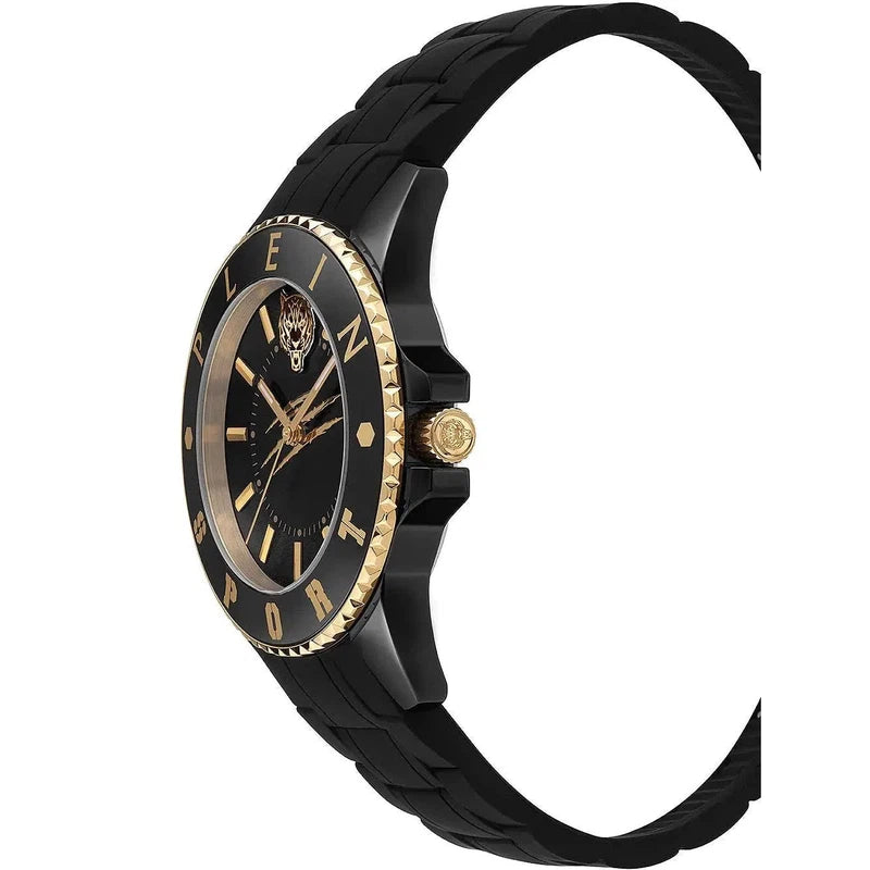 Plein Sport Glam Black-Rose Gold Analog Watch 40mm