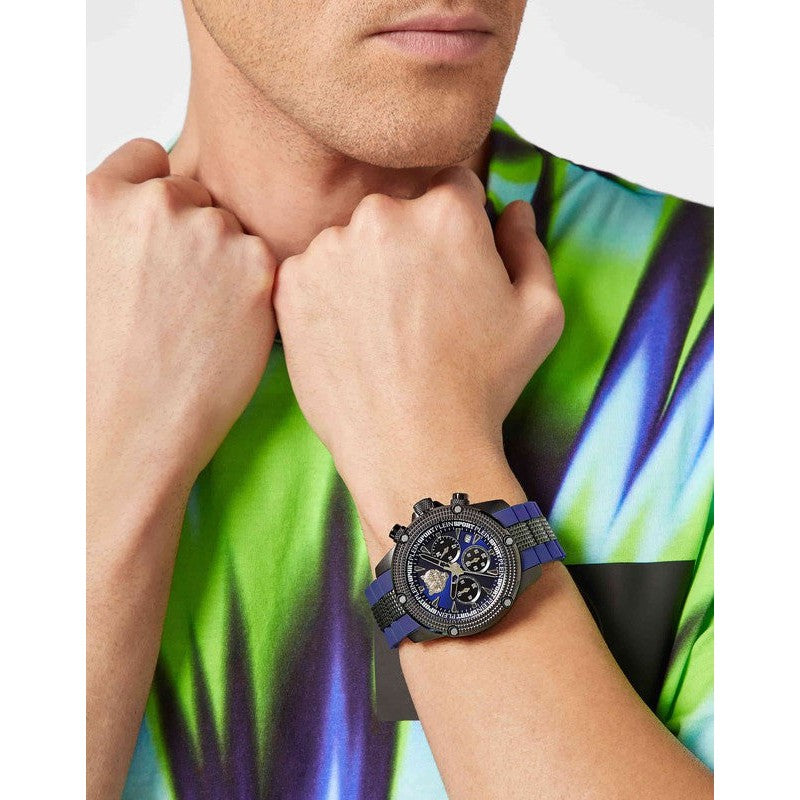 Plein Sport Hurricane Blue Chronograph Watch 44mm