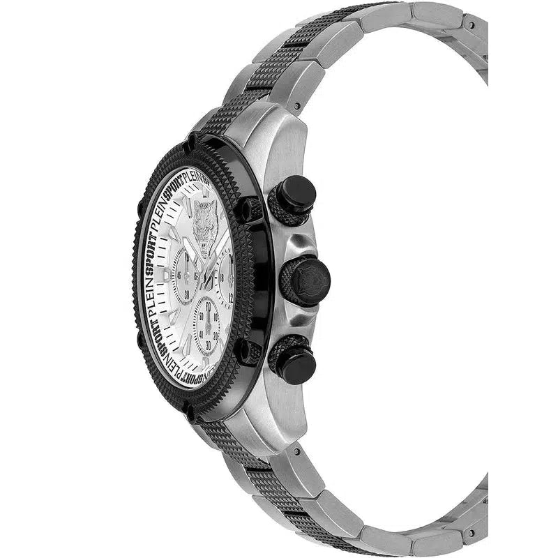 Plein Sport Hurricane Silver Chronograph Watch 44mm