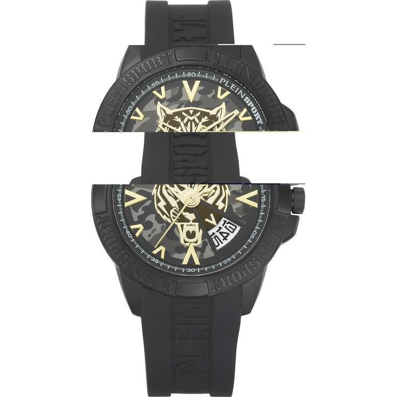 Plein Sport Touchdown Black Analog Watch 44mm