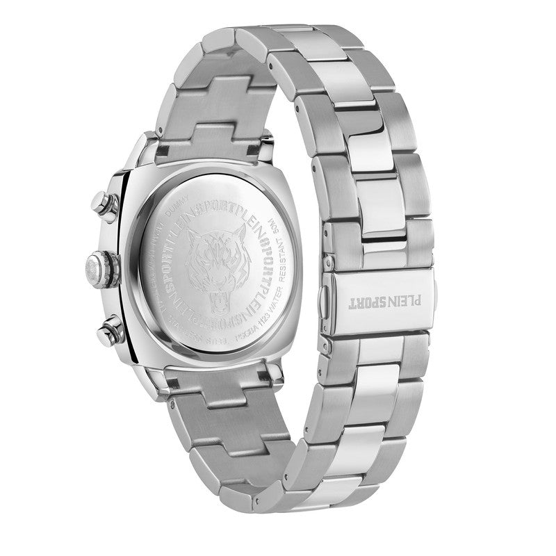 Plein Sport Wildcat Silver Chronograph Watch 40mm